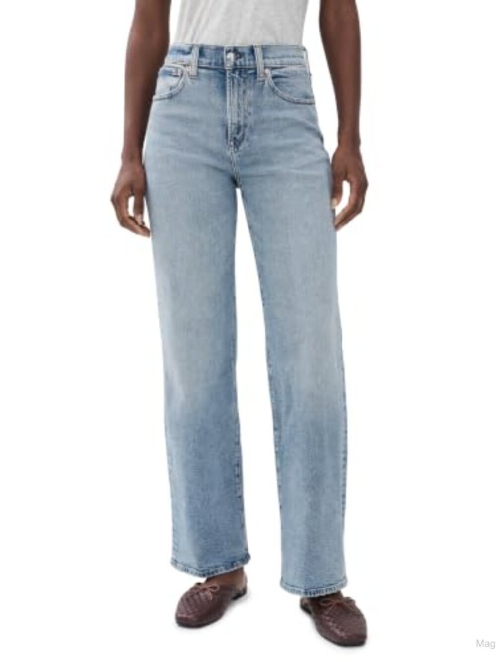 Madewell Perfect Vintage Wide Leg Jeans 5-Pocket Mid-Weight Denim